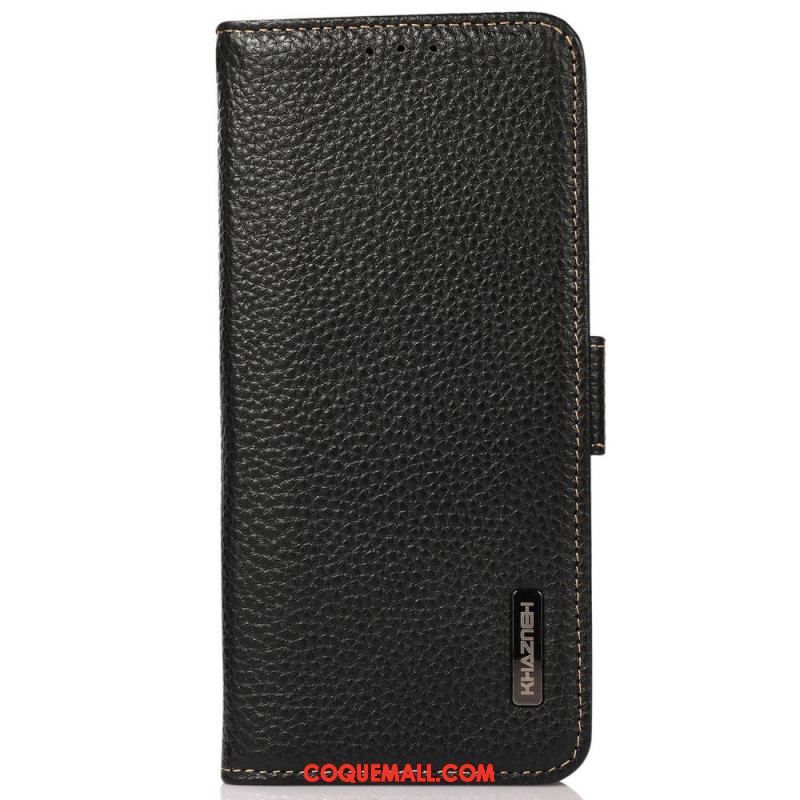 Housse Samsung Galaxy M33 5G Cuir Litchi KHAZNEH RFID