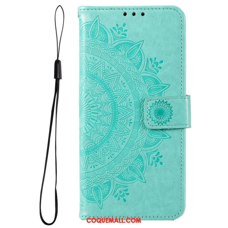 Housse Samsung Galaxy M33 5G Mandala Soleil à Lanière