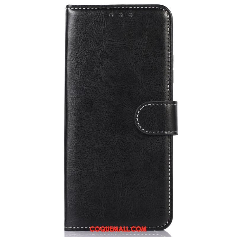 Housse Samsung Galaxy M33 5G Style Cuir et Coutures