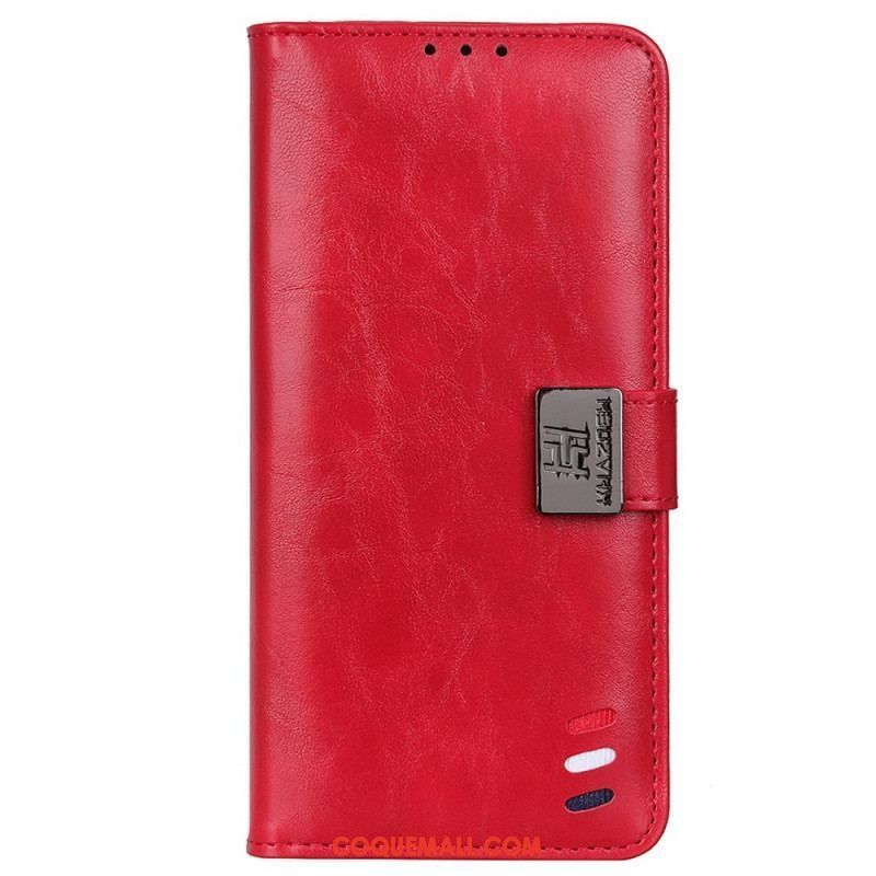 Housse Samsung Galaxy M33 5G Tricolore Fermoir Argenté