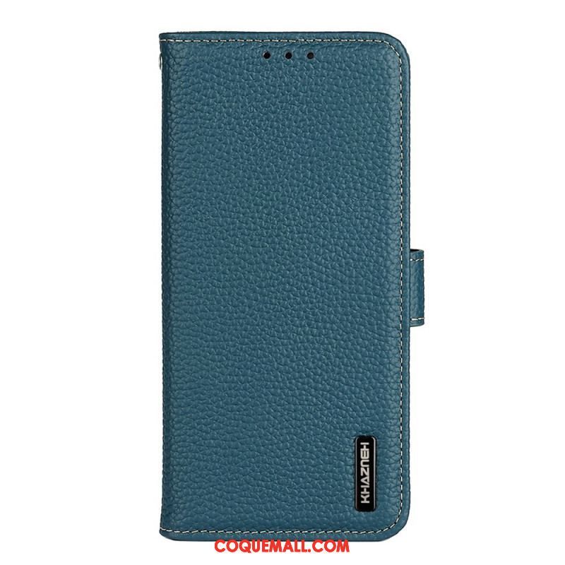 Housse Samsung Galaxy M53 5G Cuir Litchi KHAZNEH