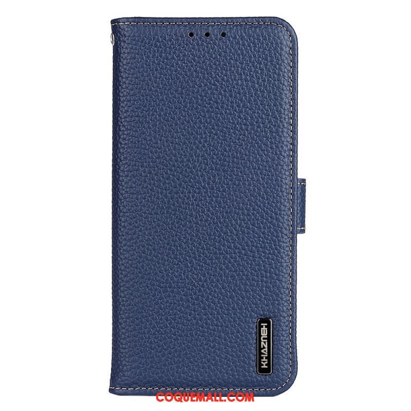 Housse Samsung Galaxy M53 5G Cuir Litchi KHAZNEH