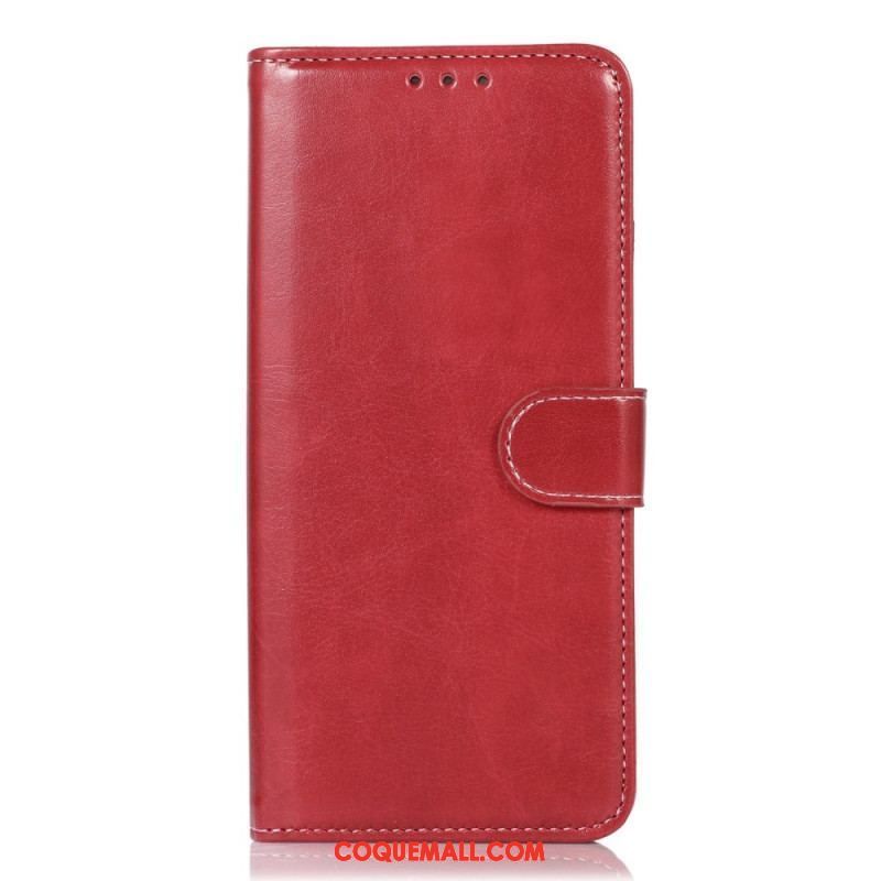 Housse Samsung Galaxy M53 5G Style Cuir et Coutures
