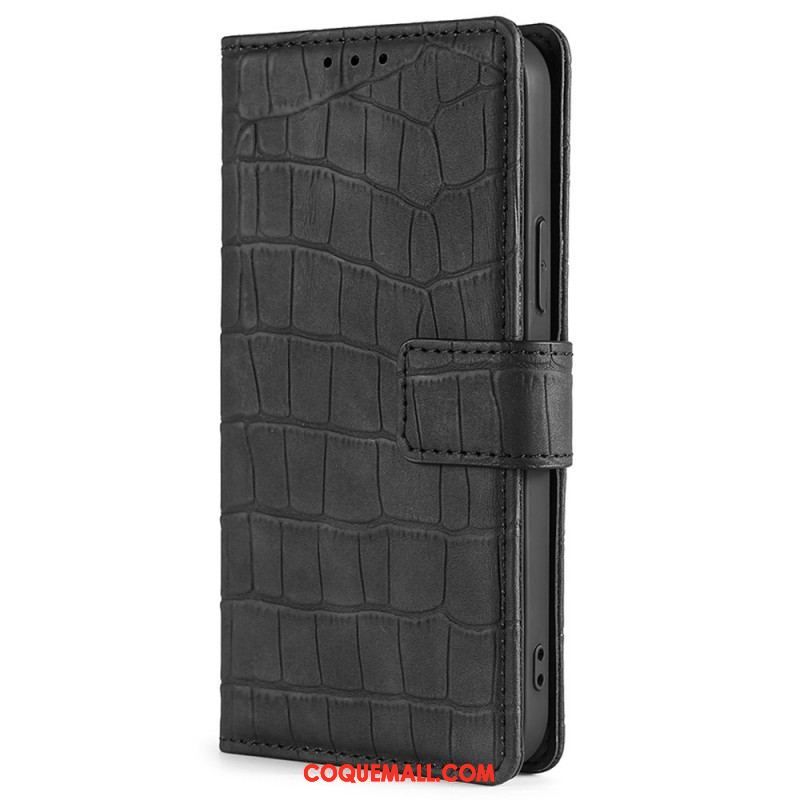 Housse Samsung Galaxy M53 5G Style Peau de Crocodile