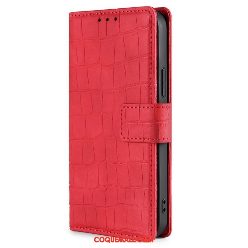 Housse Samsung Galaxy M53 5G Style Peau de Crocodile