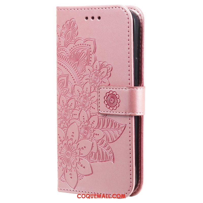 Housse Samsung Galaxy M55 5G Impression Mandala à Lanière