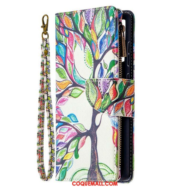 Housse Samsung Galaxy S20 FE Poche Zippée Arbre