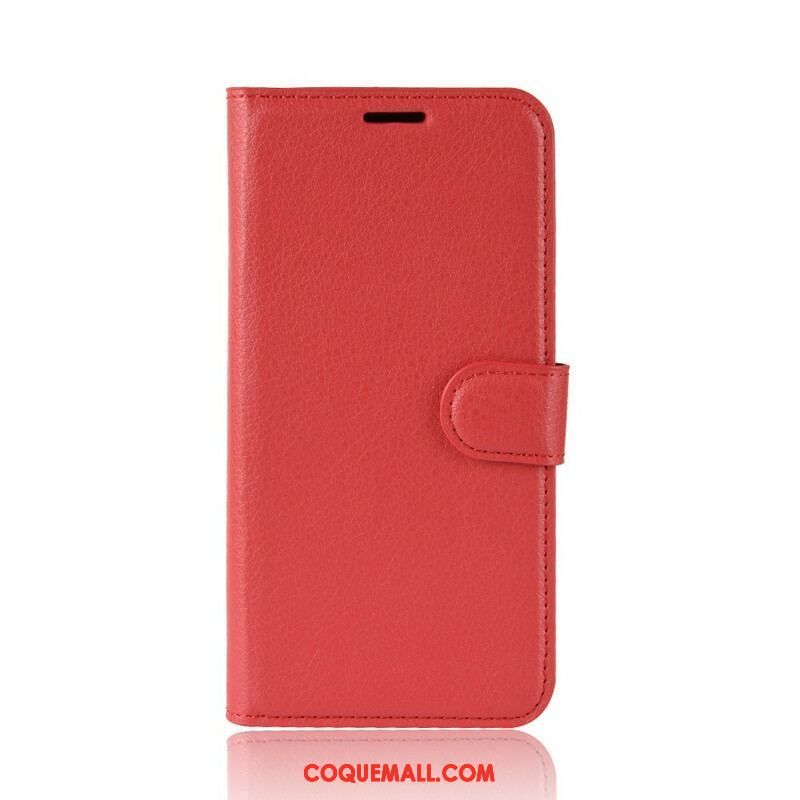 Housse Samsung Galaxy S20 FE Simili Cuir Litchi Classique