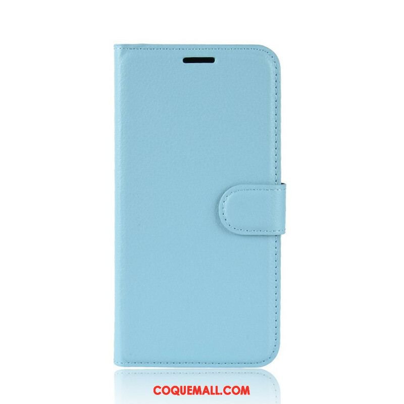 Housse Samsung Galaxy S20 FE Simili Cuir Litchi Classique