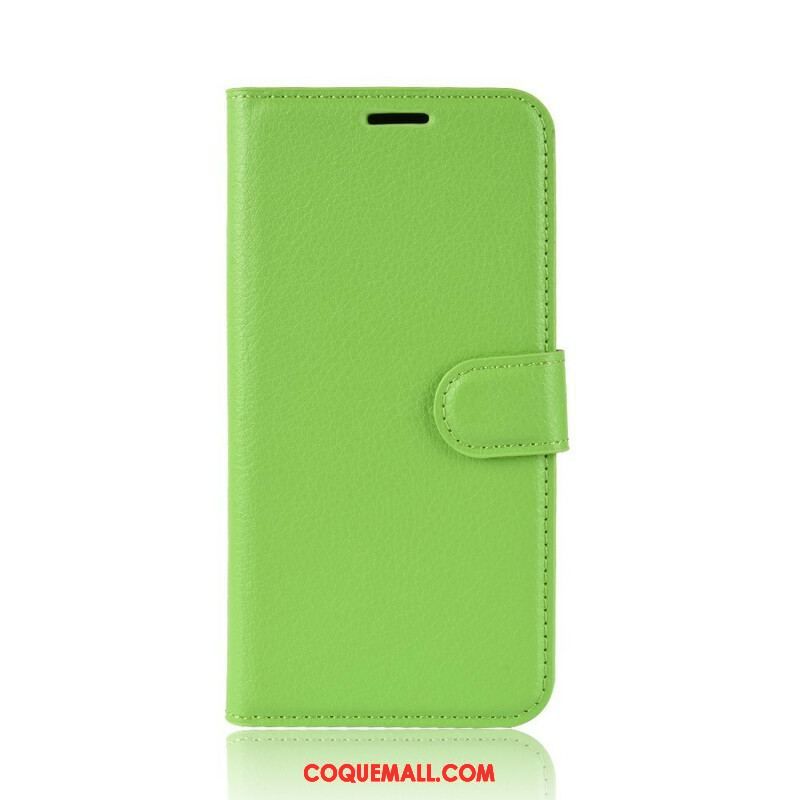 Housse Samsung Galaxy S20 FE Simili Cuir Litchi Classique