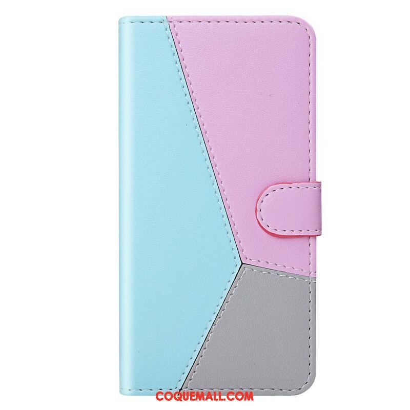 Housse Samsung Galaxy S20 FE Style Cuir Tricolore