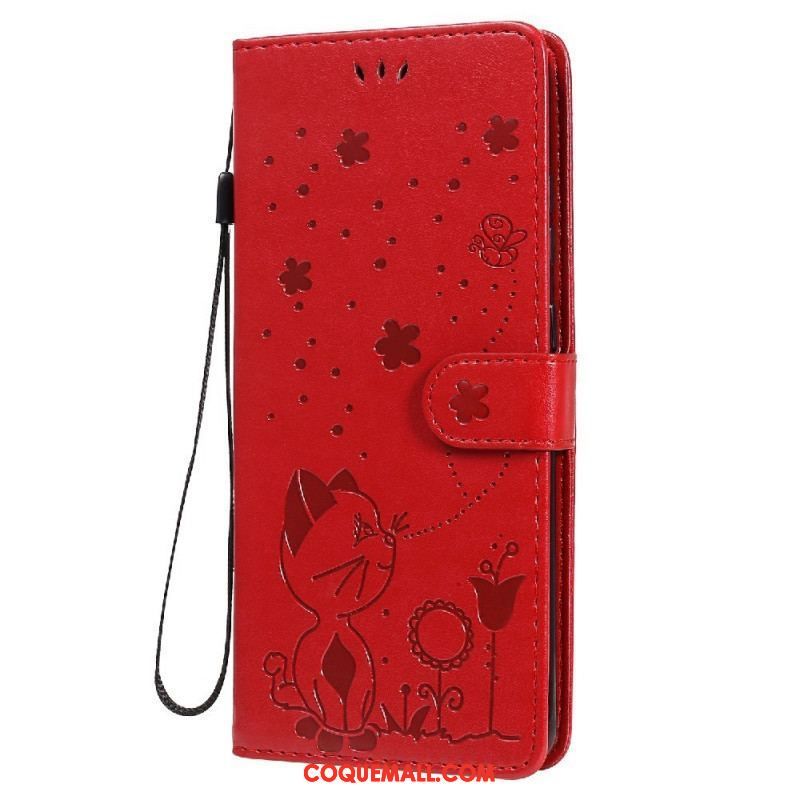 Housse Samsung Galaxy S20 Ultra Chat et Abeille à Lanière