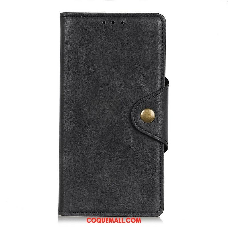 Housse Samsung Galaxy S21 5G Simili Cuir Vintage Bouton