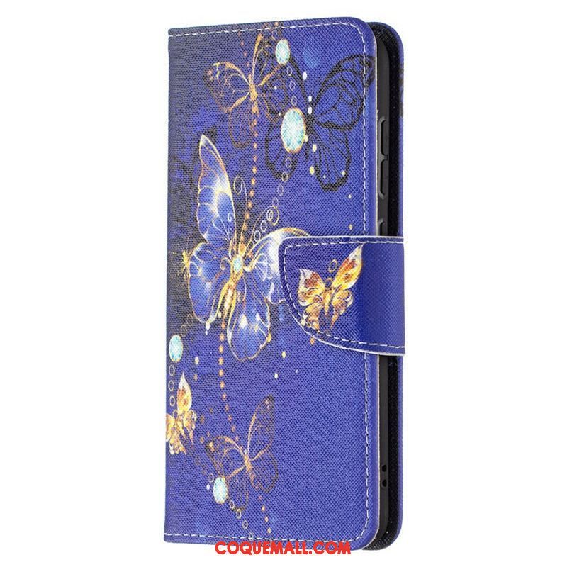 Housse Samsung Galaxy S21 FE Papillons Rois