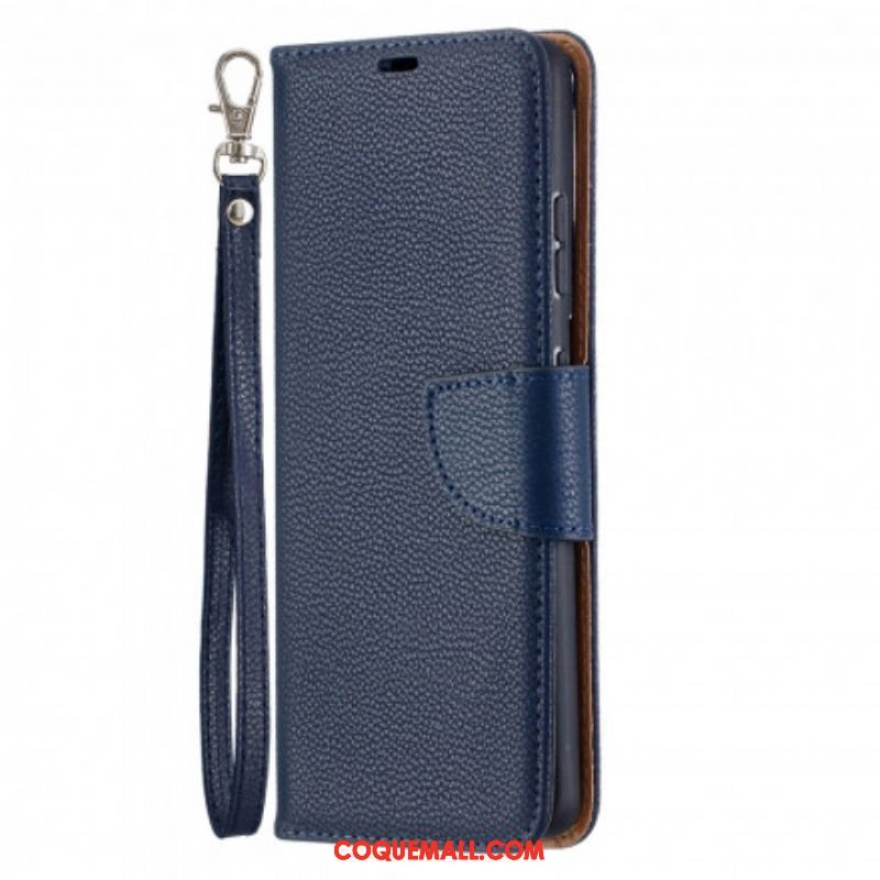 Housse Samsung Galaxy S21 Ultra 5G Litchi Rabat Oblique