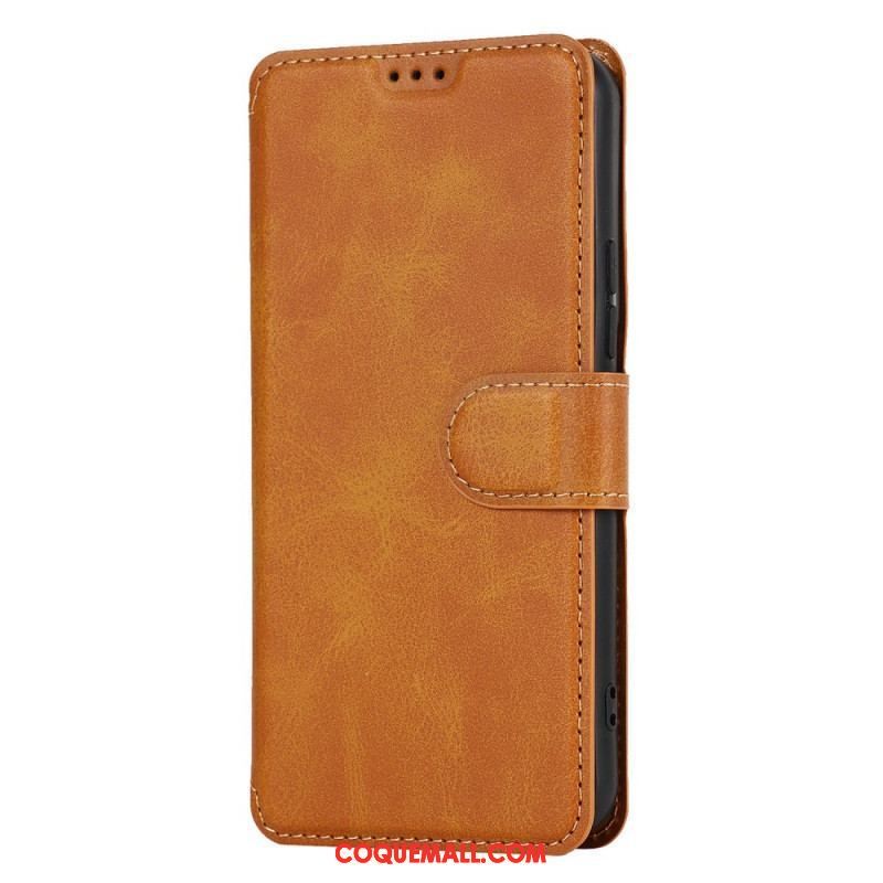 Housse Samsung Galaxy S22 5G Effet Cuir Vintage Mat