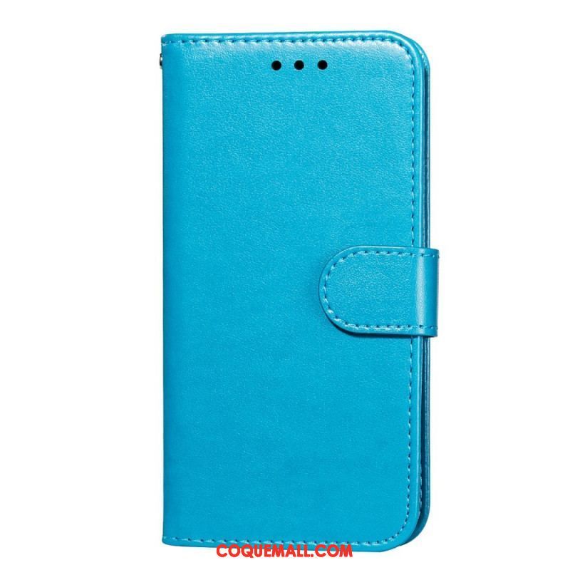 Housse Samsung Galaxy S22 5G Solid Color à Lanière