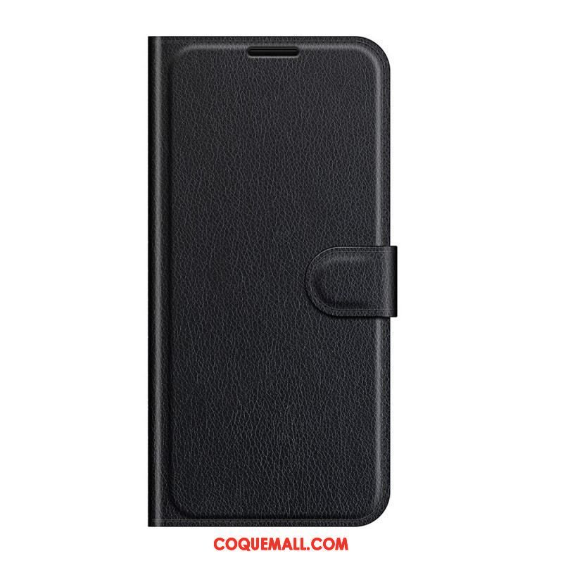 Housse Samsung Galaxy S22 Plus 5G Effet Cuir Litchi Classique