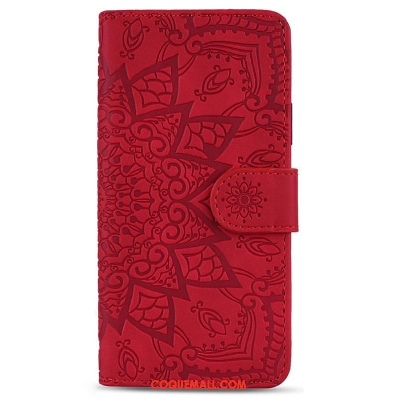 Housse Samsung Galaxy S23 5G Mandala Stylé à Lanière