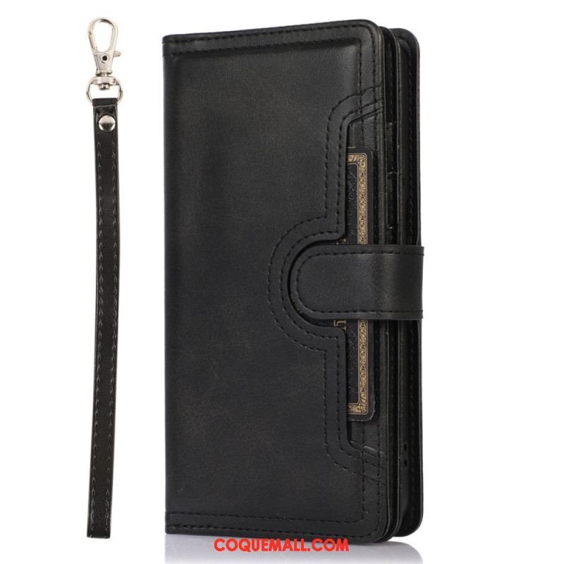 Housse Samsung Galaxy S23 5G Multi-Cartes et  Pochette Frontale