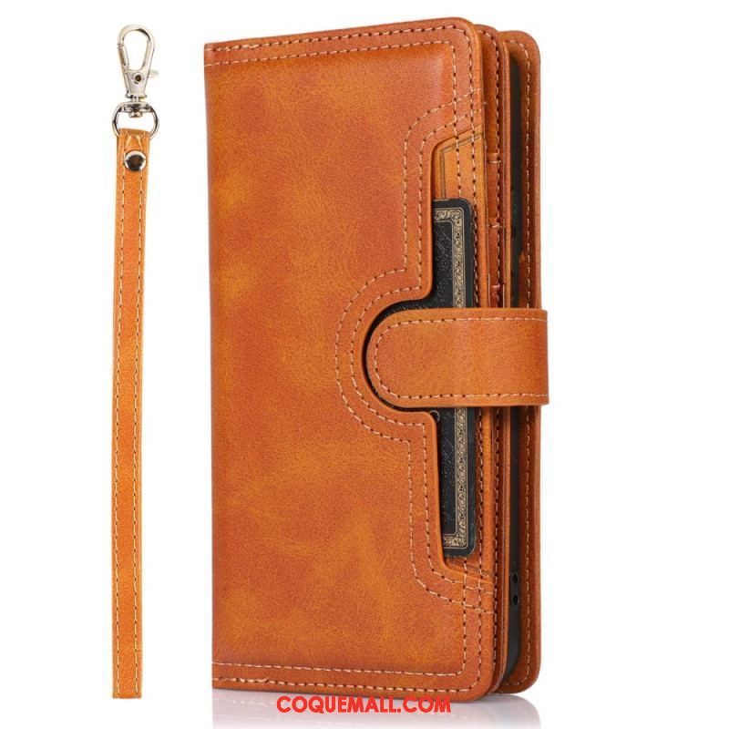 Housse Samsung Galaxy S23 5G Multi-Cartes et  Pochette Frontale