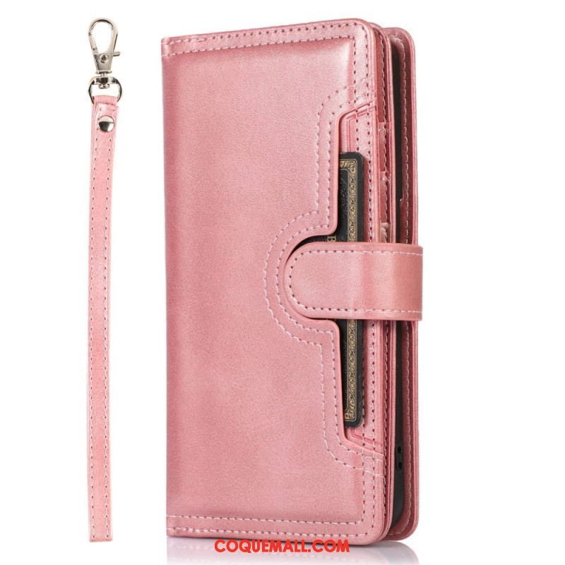 Housse Samsung Galaxy S23 5G Multi-Cartes et  Pochette Frontale