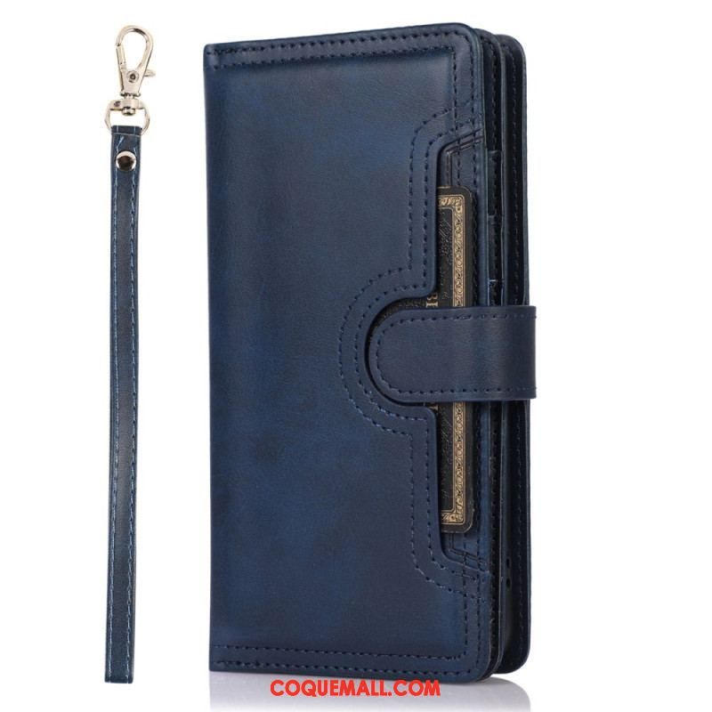 Housse Samsung Galaxy S23 5G Multi-Cartes et  Pochette Frontale