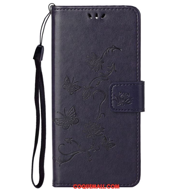 Housse Samsung Galaxy S23 5G Papillons et Fleurs