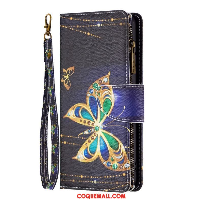 Housse Samsung Galaxy S23 5G Portefeuille Papillons