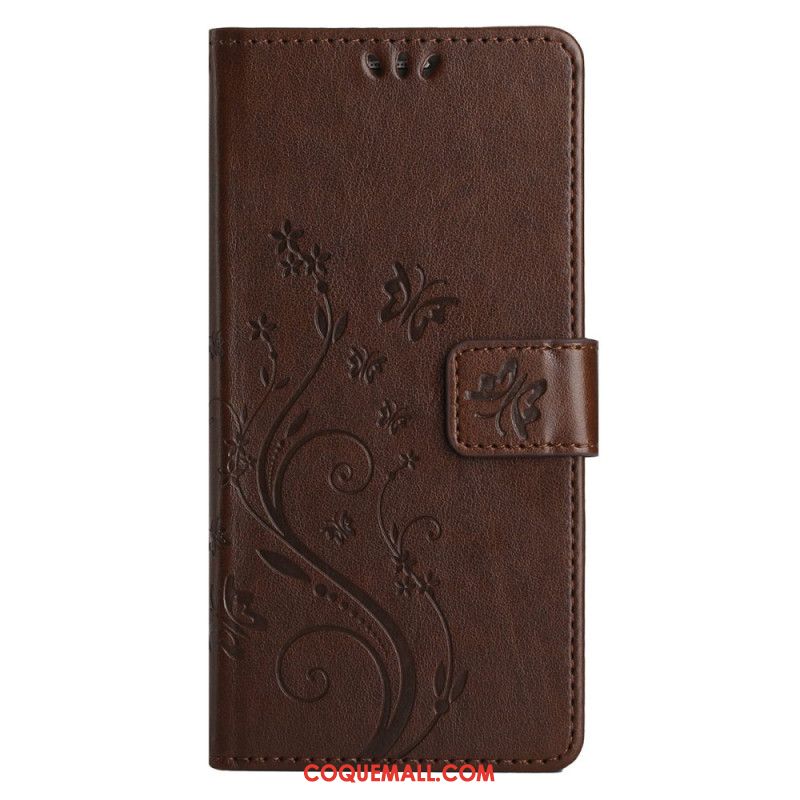 Housse Samsung Galaxy S24 FE Motif de Papillons et Fleurs