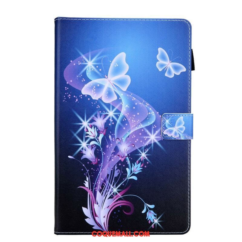Housse Samsung Galaxy Tab A7 (2020) Papillons