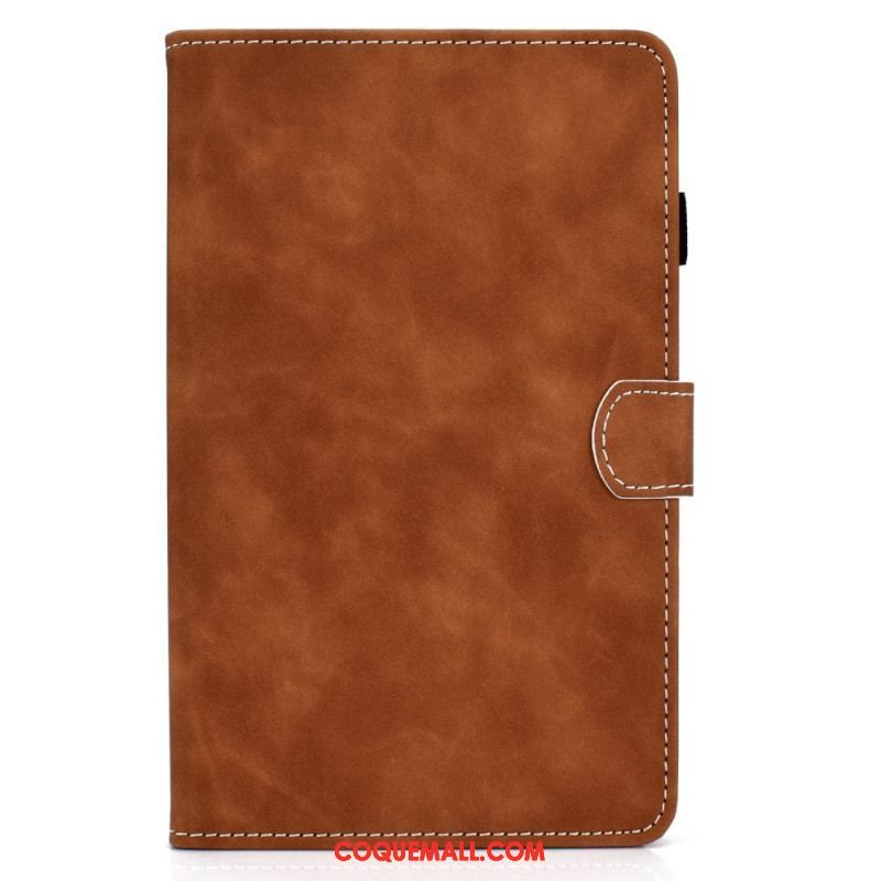 Housse Samsung Galaxy Tab A8 (2021) Effet Cuir Design Vintage