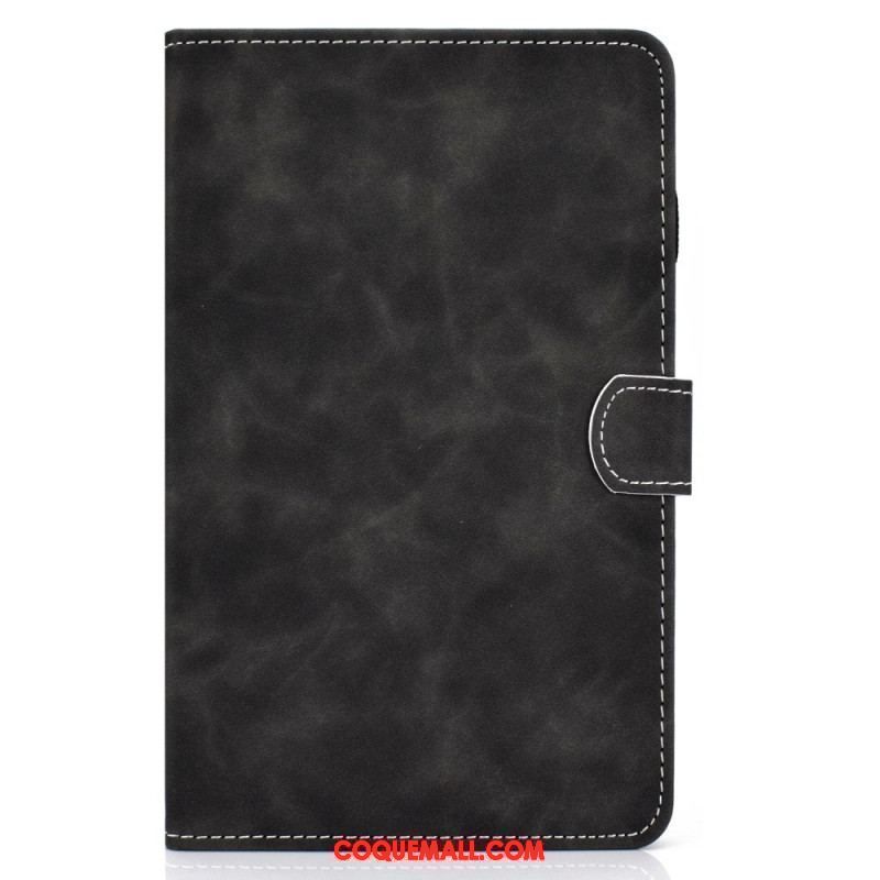 Housse Samsung Galaxy Tab A8 (2021) Effet Cuir Design Vintage