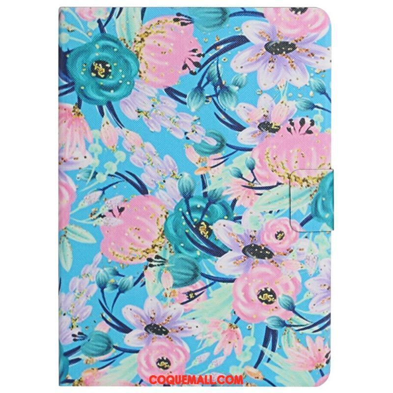 Housse Samsung Galaxy Tab A8 (2021) Fleurs Fleurs Fleurs