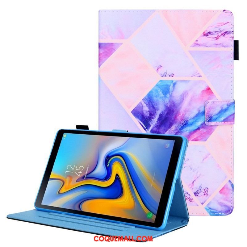 Housse Samsung Galaxy Tab A8 (2021) Marbre Géométrie Design