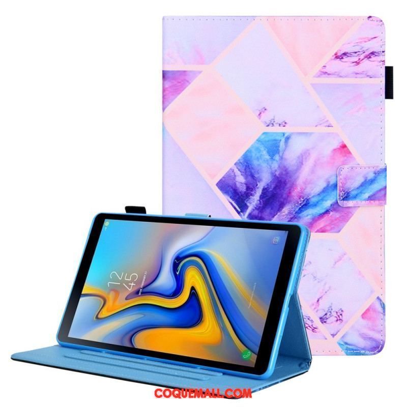 Housse Samsung Galaxy Tab A8 (2021) Marbre Géométrie Design