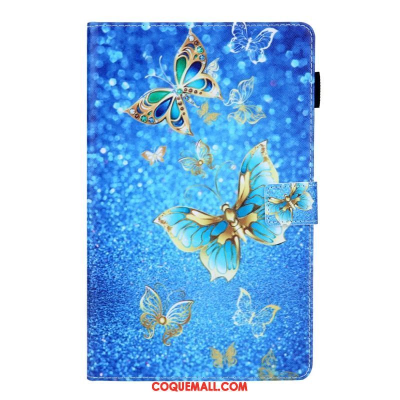 Housse Samsung Galaxy Tab A8 (2021) Papillons Colorés