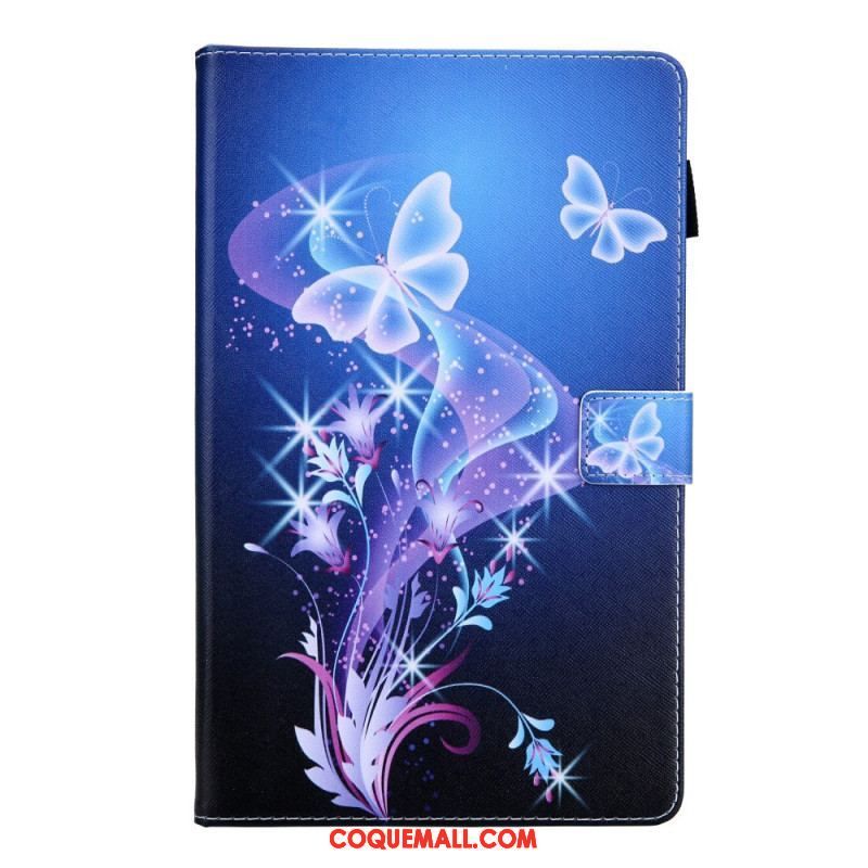 Housse Samsung Galaxy Tab A8 (2021) Papillons Colorés