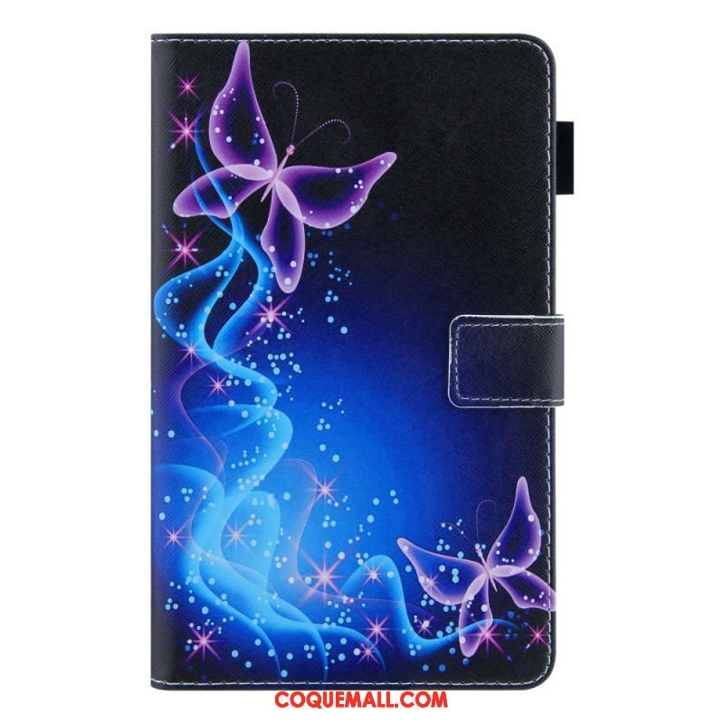 Housse Samsung Galaxy Tab A8 (2021) Papillons Colorés