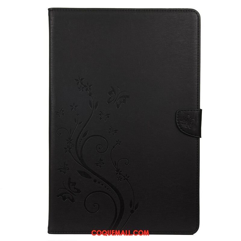 Housse Samsung Galaxy Tab S8 Plus / S7 Plus Papillons Floraux