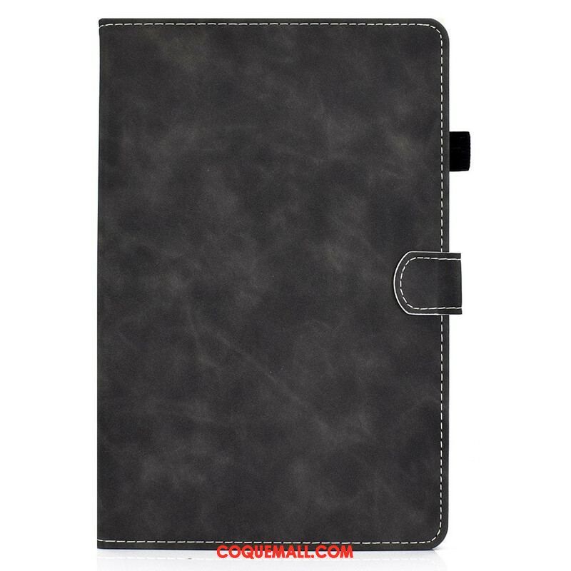 Housse Samsung Galaxy Tab S8 / Tab S7 Effet Cuir Design Vintage