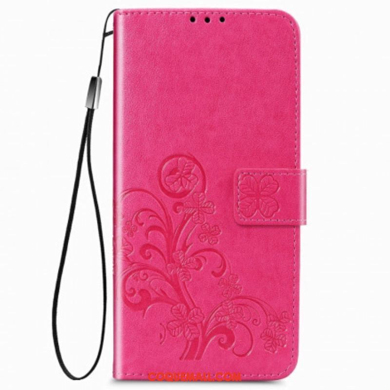 Housse Samsung Galaxy Z Fold 3 5G Fleurs Design avec Lanière