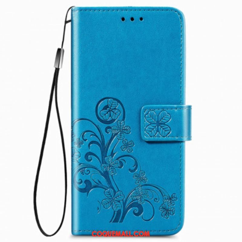 Housse Samsung Galaxy Z Fold 3 5G Fleurs Design avec Lanière