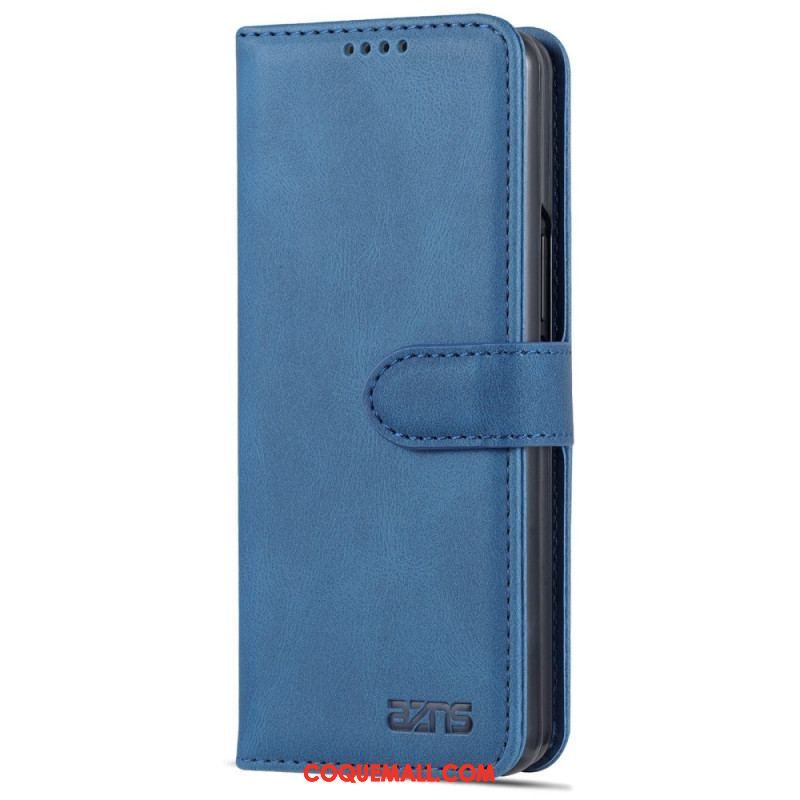 Housse Samsung Galaxy Z Fold 4 AZNS Portefeuille Coutures