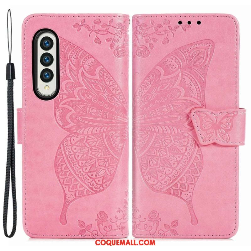 Housse Samsung Galaxy Z Fold 4 Papillon Géant