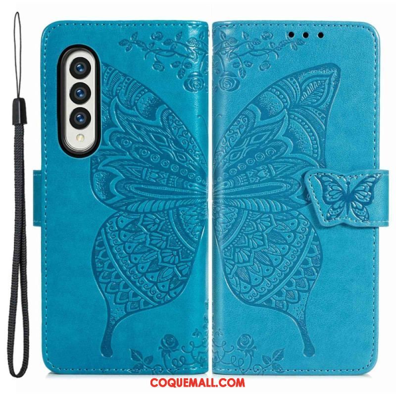 Housse Samsung Galaxy Z Fold 4 Papillon Géant