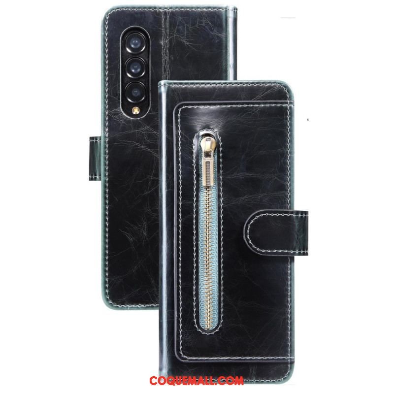 Housse Samsung Galaxy Z Fold 4 Simili Cuir Multi-poches