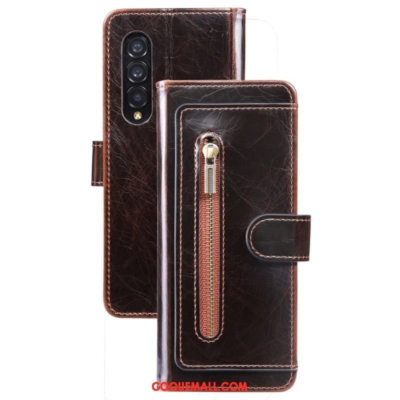 Housse Samsung Galaxy Z Fold 4 Simili Cuir Multi-poches