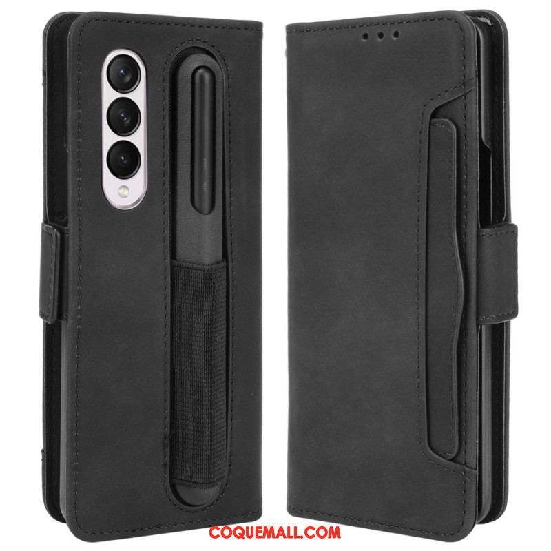 Housse Samsung Galaxy Z Fold 4 Spy avec Rangement à Stylet