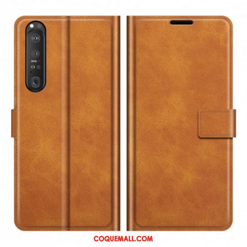 Housse Sony Xperia 1 III Effet Cuir Slim Extrême